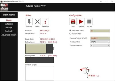 Dashboard Professional screenshot
