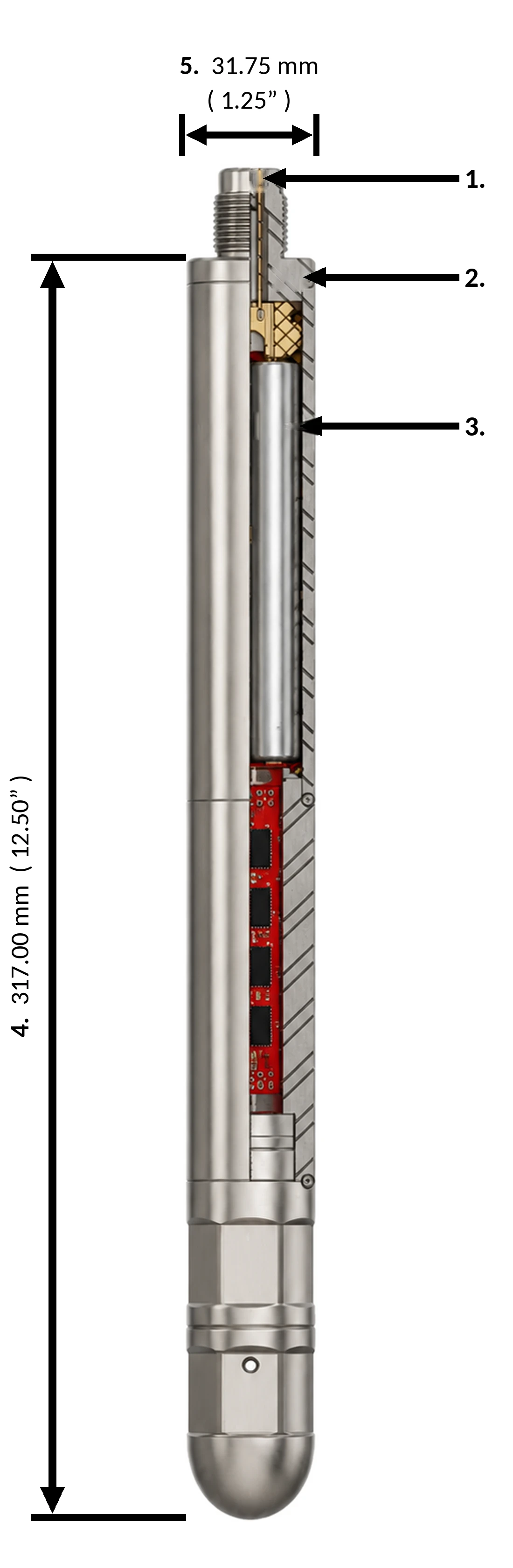 Vector Probe III dimension drawing